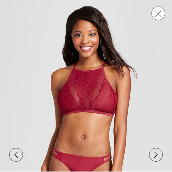 Xhilaration Other - NWOT Maroon high-neck bikini